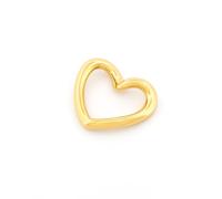 Vintage Parts - Colgante de acero inoxidable 304 con forma de corazón, 18 mm, chapado en oro IP, joyería DIY
