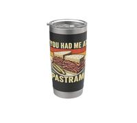 Vintage Pastrami Sandwich Humor Me Tuviste En Pastrami Vaso térmico de acero inoxidable de doble pared