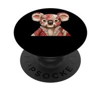 Vintage Patchwork Koala Lindo Acolchado estético PopSockets PopGrip Adhesivo