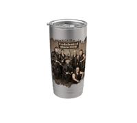 Vintage Patriotic 1776 American Founding Father Bikers Vaso térmico de acero inoxidable de doble pared