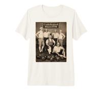 Vintage Patriotic 1776 American Founding Fathers Gym Posing Camiseta Premium