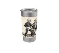 Vintage Patriotic 1776, banda de rock de los padres fundadores estadounidenses Vaso térmico de acero inoxidable de doble pared