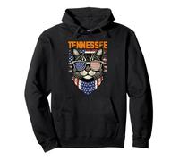 Vintage Patriotic Tennessee Cat Lovers Sudadera con Capucha