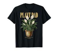 Vintage Paz Lirio Planta Papá Naturaleza Flora Jardinero Camiseta