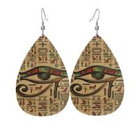 Vintage Pendientes De Gota Símbolos Del Mal De Ojo En Las Vintages Pirámides Egipcias Pendiente De Lágrima Moda Pendientes De Cuero Mujer Para Aniversario Cumpleaños Decoración