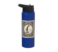 Vintage Penguin Antarctic Wildlife Stainless Steel Insulated Water Bottle