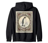 Vintage Penguin Antarctic Wildlife Sudadera con Capucha