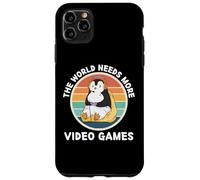 Vintage Penguin El Mundo Necesita Más Videojuegos Amante Carcasa para iPhone 11 Pro MAX