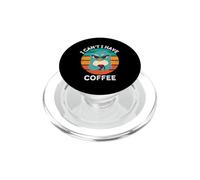 Vintage Penguin I Can't I Have Coffee Lover Retro Café PopSockets PopGrip para MagSafe