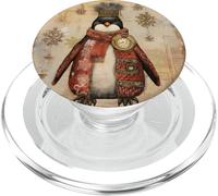 Vintage Penguin Mom For Retro Women Cute Christmas Penguin PopSockets PopGrip para MagSafe