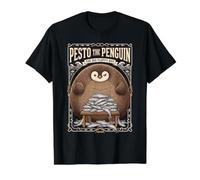 Vintage Pesto The Penguin Big Fluffy Boy Camiseta gráfica económica, Hombre, Negro, XL