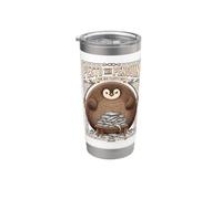 Vintage Pesto The Penguin Big Fluffy Boy Vaso térmico de acero inoxidable de doble pared
