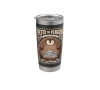 Vintage Pesto The Penguin Big Fluffy Boy Vaso térmico de acero inoxidable de doble pared