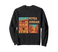Vintage Petra Jordan Travel Souvenir Landmark Turista Regalo Sudadera
