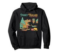 Vintage Phuket Tailandia Travel Souvenir City Turista Regalo Sudadera con Capucha