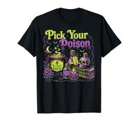 Vintage Pick Your Poison Spooky Season Halloween Camiseta