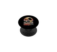 Vintage Pickleball Mamá Era Retro Sunset Court PopSockets PopGrip Adhesivo