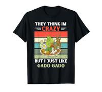 Vintage Piensan Que Estoy Loco Pero Me Gado Amante Gado Camiseta