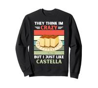 Vintage Piensan Que Estoy Loco Pero Me Gusta Castella Lover Sudadera