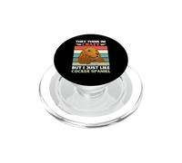 Vintage Piensan Que Estoy Loco Pero Me Gusta Cocker Spaniel PopSockets PopGrip para MagSafe