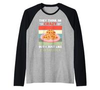 Vintage Piensan Que Estoy Loco Pero Me Gusta Pastafrola Lover Camiseta Manga Raglan
