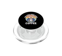 Vintage Pig: El Mundo Necesita más café, Amante del café Retro PopSockets PopGrip para MagSafe
