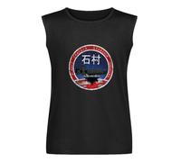 Vintage Planet Cracker Starship ISHIMURA -Gamer Dead Space - Camiseta sin mangas para hombre, cuello redondo, 100% algodón, camiseta sin mangas unisex, Negro, XL