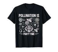 Vintage Planta Polinización Botánica Abeja Naturaleza Ciencia Humor Camiseta