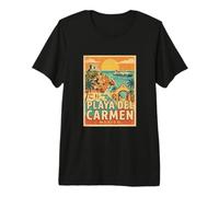 Vintage Playa del Carmen México Travel Souvenir City Gift Camiseta Premium
