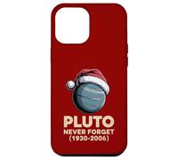 Vintage Pluto Never Forget Funny Retro Astronomía Navidad Carcasa para iPhone 12 Pro MAX