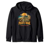 Vintage Pointe-Noire Congo - Recuerdo de Viaje Sudadera con Capucha