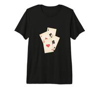 Vintage Poker Mano de Cuatro ases Camiseta Premium