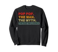 Vintage Pop Pop El Hombre El Mito La Mala Influencia Dicho Sudadera