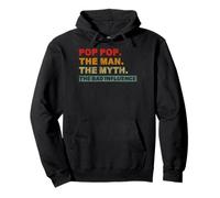 Vintage Pop Pop El Hombre El Mito La Mala Influencia Dicho Sudadera con Capucha