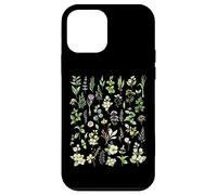 Vintage Pressed Flowers Blooming Floral Boho Wildflowers Carcasa para iPhone 12 Mini