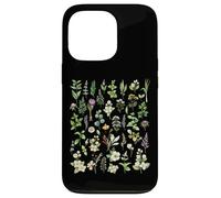 Vintage Pressed Flowers Blooming Floral Boho Wildflowers Carcasa para iPhone 13 Pro