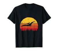 Vintage Pterodactyl Dinosaur Retro Sun Camiseta