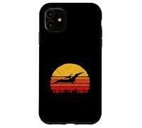 Vintage Pterodactyl Dinosaur Retro Sun Carcasa para iPhone 11