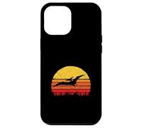 Vintage Pterodactyl Dinosaur Retro Sun Carcasa para iPhone 12 Pro MAX