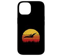 Vintage Pterodactyl Dinosaur Retro Sun Carcasa para iPhone 14