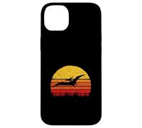 Vintage Pterodactyl Dinosaur Retro Sun Carcasa para iPhone 14 Plus