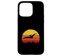 Vintage Pterodactyl Dinosaur Retro Sun Carcasa para iPhone 15 Pro MAX