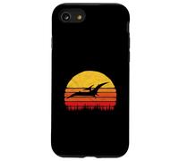 Vintage Pterodactyl Dinosaur Retro Sun Carcasa para iPhone SE (2020) / 7/8