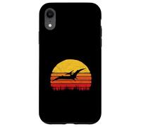 Vintage Pterodactyl Dinosaur Retro Sun Carcasa para iPhone XR