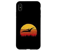 Vintage Pterodactyl Dinosaur Retro Sun Carcasa para iPhone XS MAX