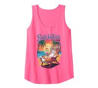Vintage Puerto Vallarta Cat 2026 BFF Vacay Travel Vacay Camiseta sin Mangas