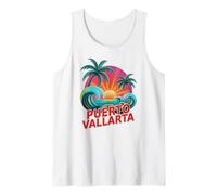 Vintage Puerto Vallarta Primo Vacaciones Swim Vacay Matching Camiseta sin Mangas