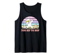 Vintage Rabbit Dabbing Hip Hop Funny Bunny Easter Day Camiseta sin Mangas