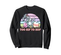 Vintage Rabbit Dabbing Hip Hop Funny Bunny Easter Day Sudadera