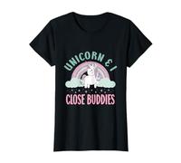 Vintage Rainbow Unicorn & I - Close Buddies Spirit Animal Camiseta